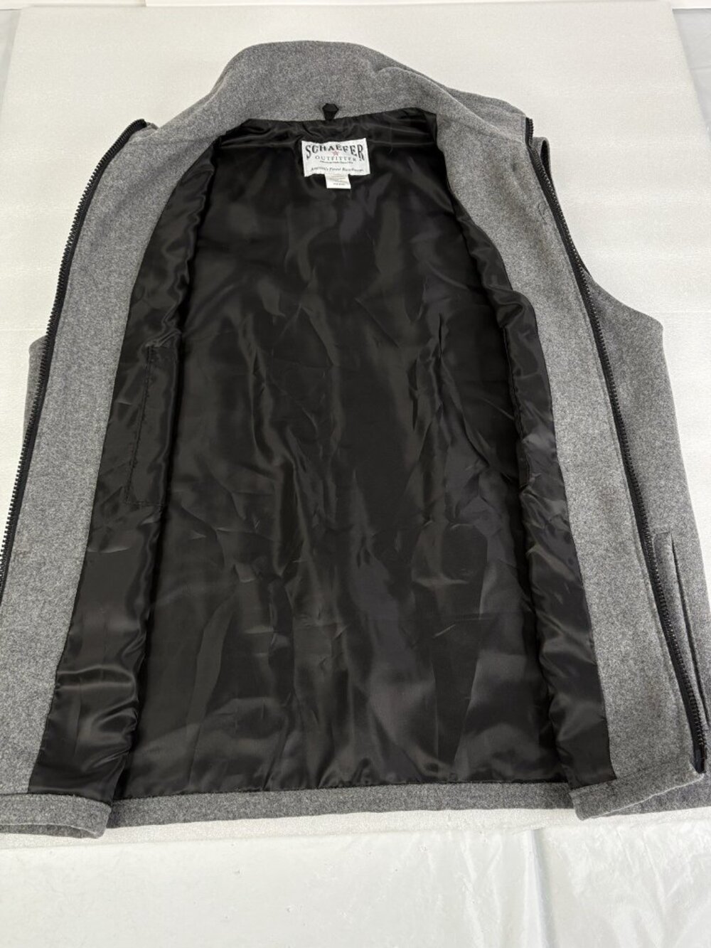 Schaffer Wool-Blend Gray Men's Vest - Picture 5 of 15